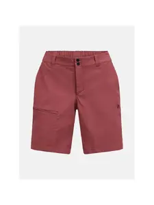 Szorty damskie PEAK PERFORMANCE W Iconiq Shorts kolor czerwony - S