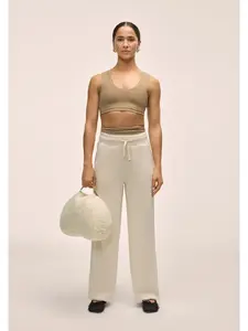 Spodnie damskie CASALL Peachy Straight Leg Jogger kolor biaĹ‚y - M