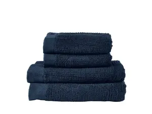 Zone Denmark 331889 Cotton Towel Set, 4-Piece, Blue