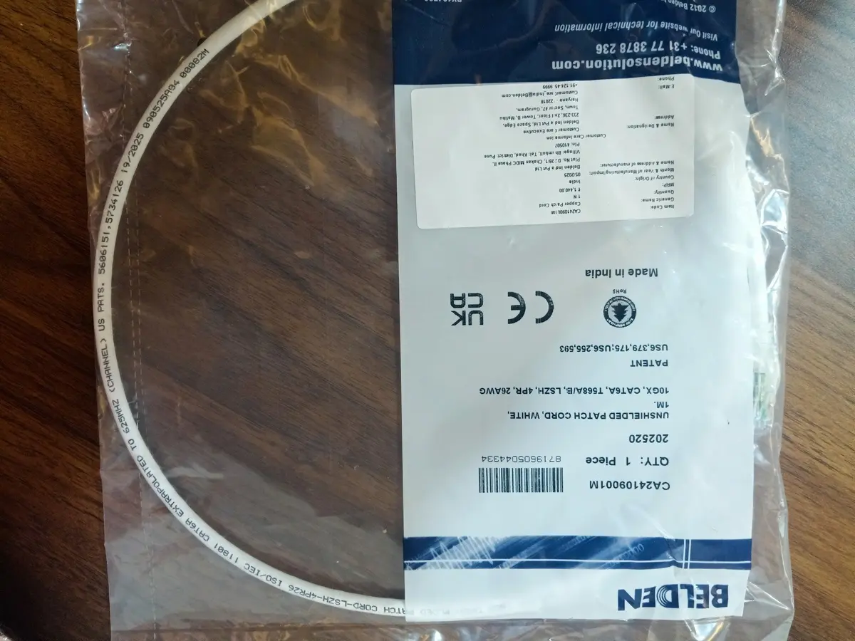 Belden 10GX UTP LSZH plākstera vads