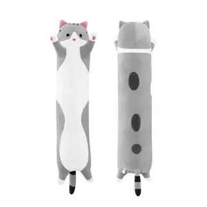 iLike Plush Cat Soft Toy Laid Down Animal Mascot Hug Pillow