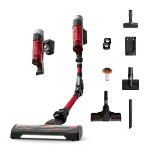 Rowenta X-Force Flex 9.60 RH2099WO stick vacuum/electric broom 2-in-1 stick vacuum Battery Dry Bagless 0.44 L 250 W Black, Red