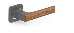 METAL-BUD DECO Indoor Door Handle, Graphite Grey
