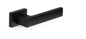 METAL-BUD SQ Black CUBE RT Indoor Door Handle, Black