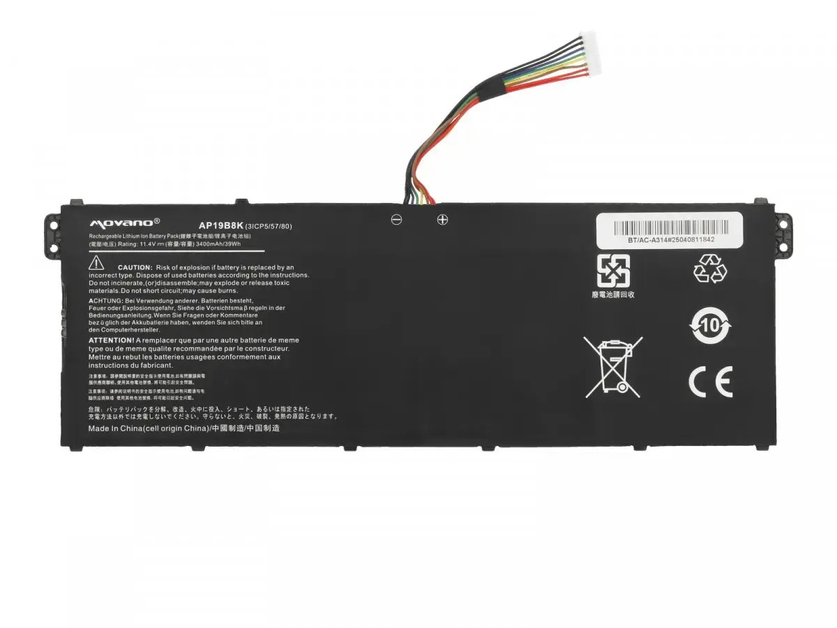 Movano AP19B8K Battery for Acer Aspire 3 Photo 5