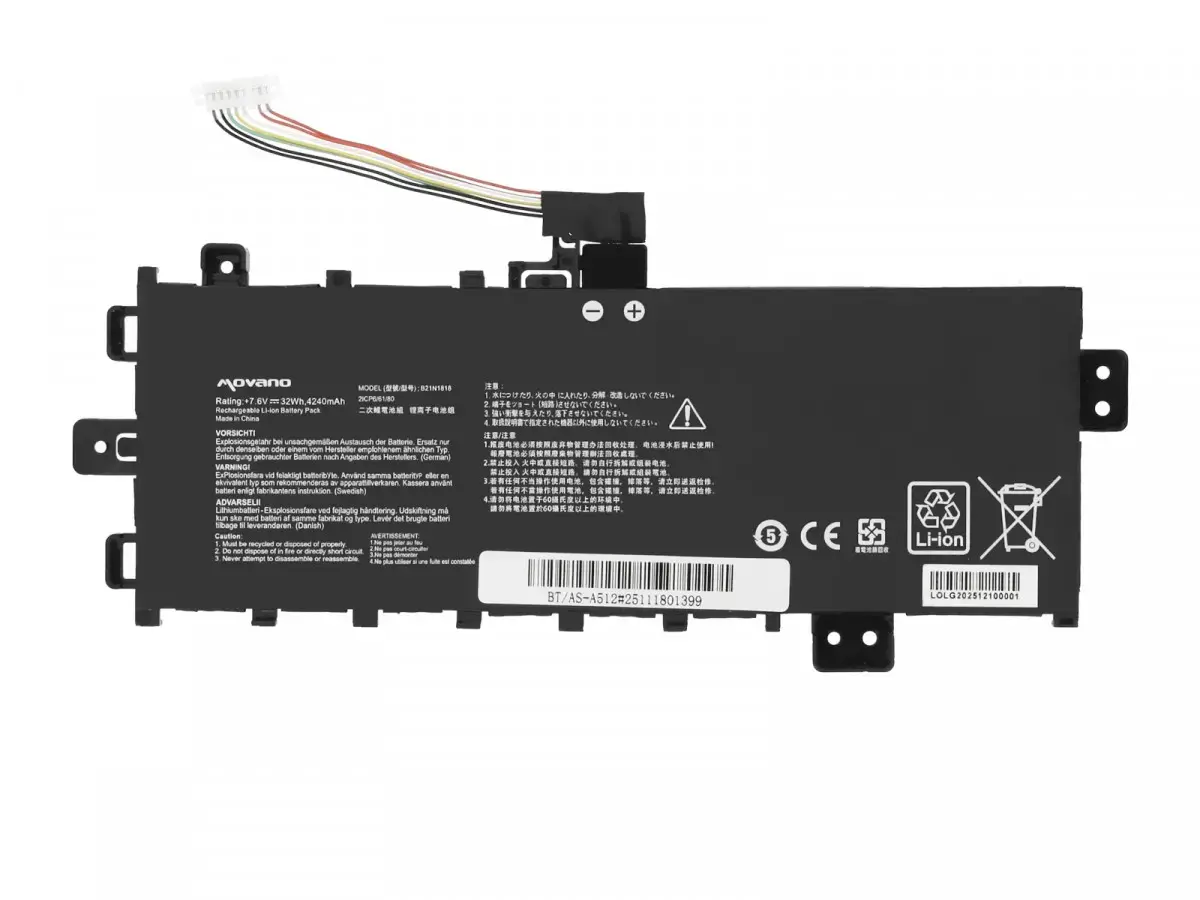 Movano Battery for Asus VivoBook 17 D712 S712 X712 Photo 5