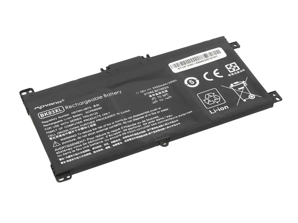 Movano BK03XL Battery for HP Pavilion x360 14-BA Photo 2