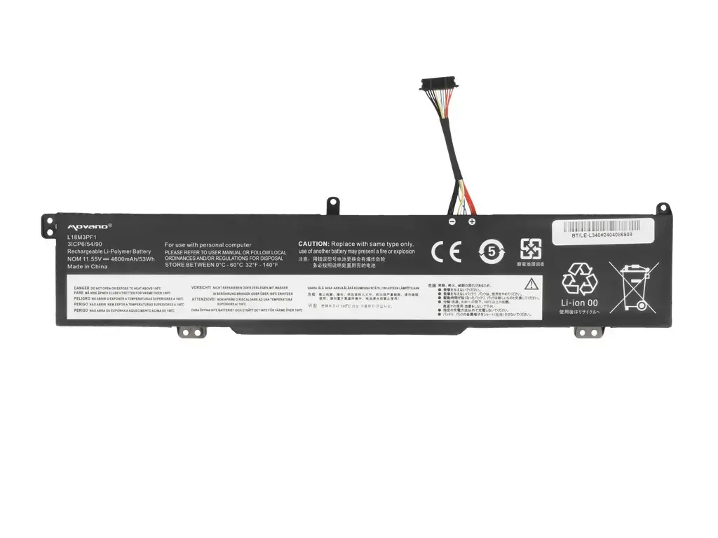 Аккумулятор Movano BT/LE-L340 для Lenovo Ideapad L340-15IRH/17IRH Photo 5