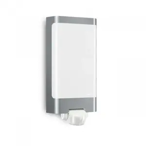 Steinel L 240 S Outdoor LED Wall Light with Motion Sensor, 9.3 W, Stainless Steel
