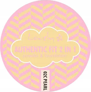 LOVELY Authentic Fit 2in1 Pressed Foundation and Face Powder 02 10g