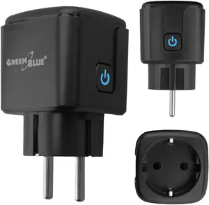 Умная розетка GreenBlue GB735 B WiFi с ваттметром, 16А 3840Вт, поддержка Tuya Smart