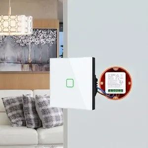 GreenBlue Flush-Mount WiFi Relay, Android/iOS/Alexa/Google Home, 100–240 V AC, 50/60 Hz, max. 16 A, for 150 W LEDs, GB739