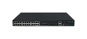 HPE Networking CW 2150 24p 10M/100M/1G PoE+ 4p SFP 1G Combo 4p SFP+ 1G/10G 405W Switch Vadīts Gigabit Ethernet (10/100/1000) Power over Ethernet (PoE) Melns