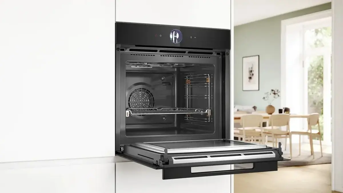 Электрический духовой шкаф Bosch HMG976KB1 с микроволнами Photo 2