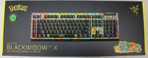 Razer BlackWidow V4 X mehāniskā spēļu tastatūra, vadu, US izkārtojums, Green Mechanical slēdži, Pokémon Edition