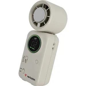 Verbatim Cool 'n' Go Ice Touch Mini Ручной вентилятор Белый Серебристый Литий-ионный 4000 мАч Батарея 10 Вт