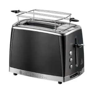 Russell Hobbs 26150-56 2 šķēļu tosteris, 1550W, nerūsējošais tērauds, melns