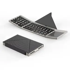 Универсальная складная Bluetooth-клавиатура Riff KF86 с тачпадом и подставкой для Windows, Android, iOS, Mac OS и Smart TV