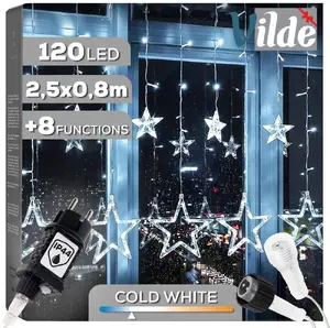 Dekoracja świąteczna Vilde Kurtyna świetlna zewnętrzna 120 LED 2,5 m