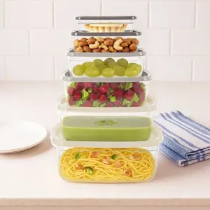 Excellent Houseware Pojemniki na żywność z pokrywką 6 szt.