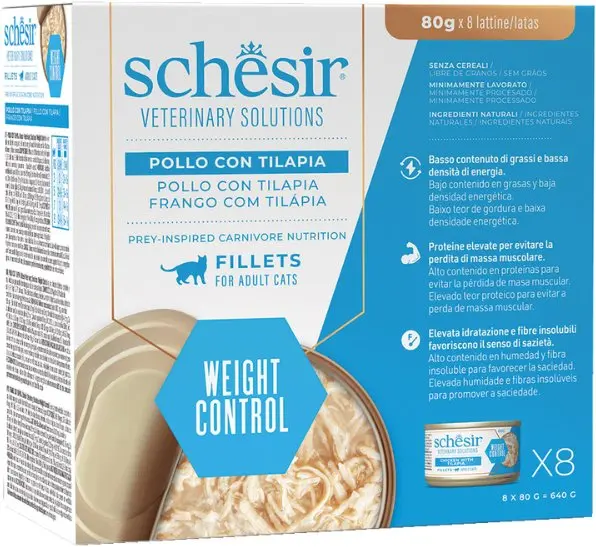 Schesir Veterinary Solutions Weight Control mitrā