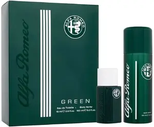 SET VERSACE ALFA ROMEO Green tualetes ūdens 15 ml un ķermeņa aerosols 150 ml komplekts
