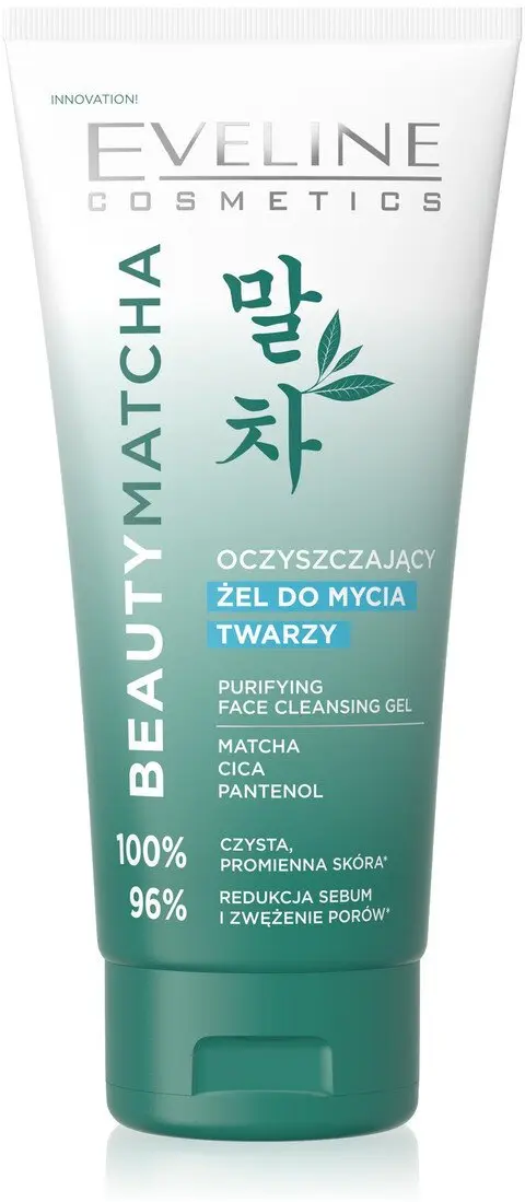 Eveline Beauty Matcha attīrošs sejas mazgāšanas
