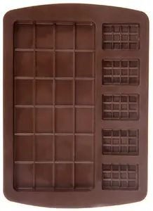 Aptel Silicone Chocolate Mold for 1 Large and 5 Mini Bars