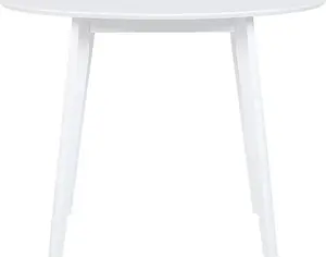 Beliani Stół do jadalni 100 cm biały ROXBY