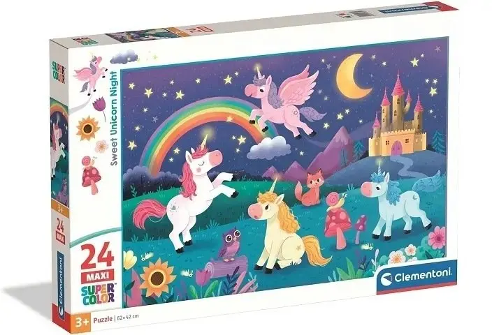 Clementoni Sweet Unicorns Maxi puzle, 24