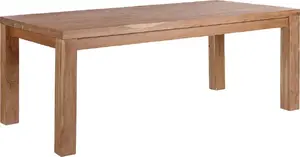 Beliani Stół do jadalni akacjowy 180 x 90 cm jasne drewno TESA
