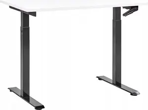 Biurko Beliani Destin III Biało-Czarne 120 cm x 72 cm