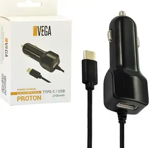 Ładowarka Vega Jednoczęściowa 1x USB-A 2.1 A  (22716)