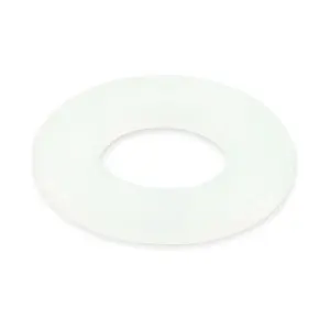 WASHER M 3 PLASTIC WHITE DIN125/40PCS