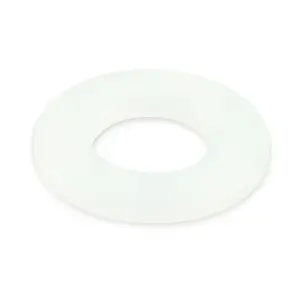 WASHER M 4 PLASTIC WHITE DIN125/25PCS