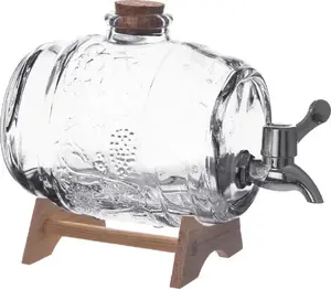 ORION Glass Beverage Dispenser with Tap 1L