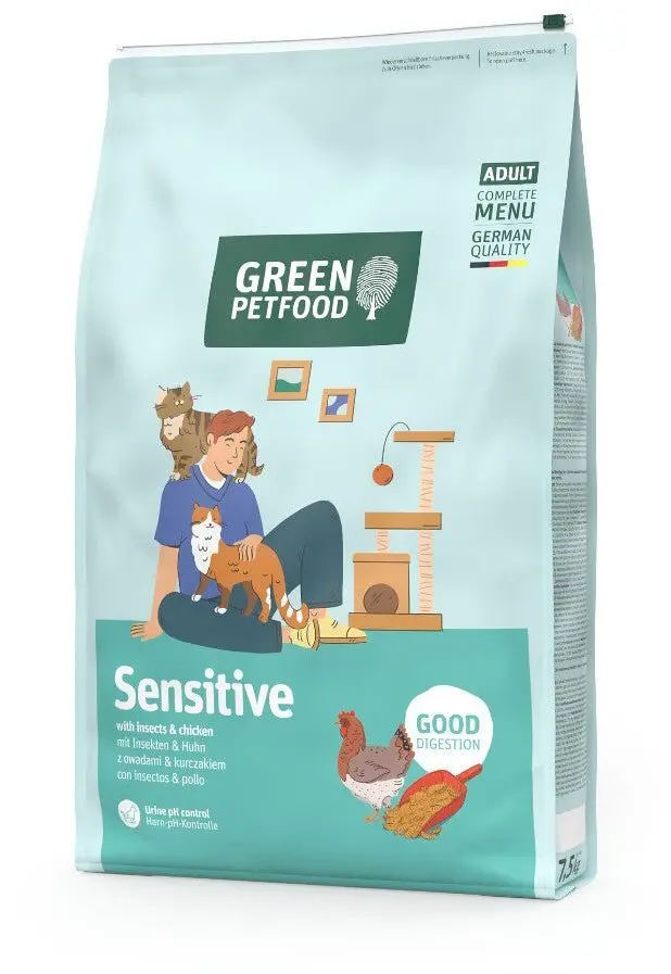 Green Petfood FairCat Sensitive sausā barība