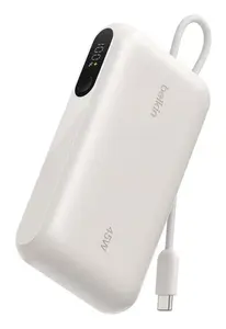 Belkin UltraCharge 10000 mAh Ārējais akumulators ar 45 W kopējo izejas jaudu USB Type-C un USB Type-A pieslēgvietām smilšu krāsā