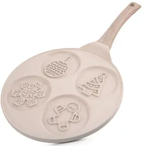 Patelnia Vilde Patelnia do jajek granitowa 4 otwory 26 cm