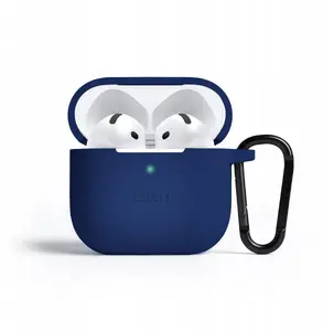 Силиконовый чехол Slowmoose Etteri для AirPods 4, темно-синий