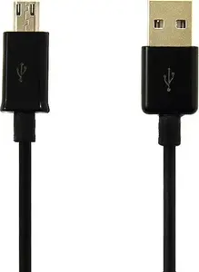 Kabel USB Vega USB-A - microUSB 0.9 m Czarny (19314)