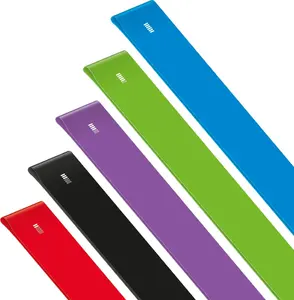 Rebel Active Zestaw gum do ćwiczeń TPE 2m - Long Band Ls-1, 1-5 kg, 5 gum, ACTIVE