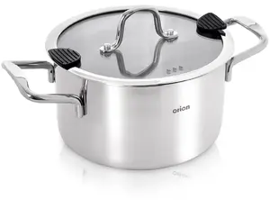 Kamille Garnek stalowy z pokrywką VENICE 24 cm, 6,2 l
