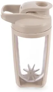 Triton Shaker treningowy z kulką tritan beżowy szczelny 700 ml