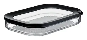 Mepal Modula 550/1 Rectangular Storage Box for Meat Cuts with 0.55 L Capacity in Black