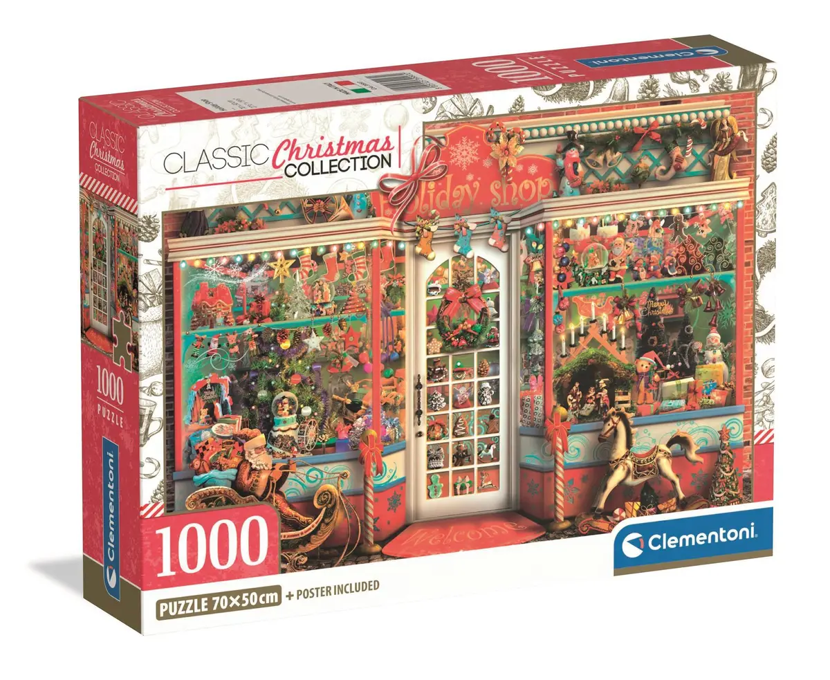 Clementoni 1000 Compact Holiday Shop puzle