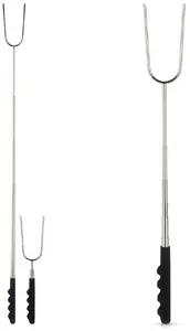 Majowo Telescopic Sausage Roasting Fork for Campfire 72 cm