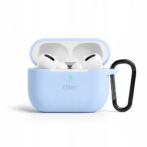 Силиконовый чехол Slowmoose Etteri для AirPods Pro 3, светло-голубой