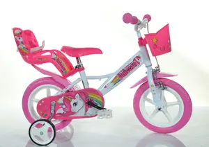 Dino Bikes 124RL-UN велосипед Городской велосипед 30,5 cm (12") Стальной Розовый, Белый
