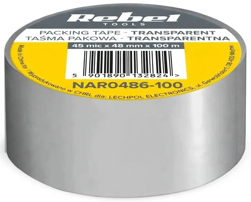 Rebel NAR0486-100 iepakošanas līmlente, 48 mm